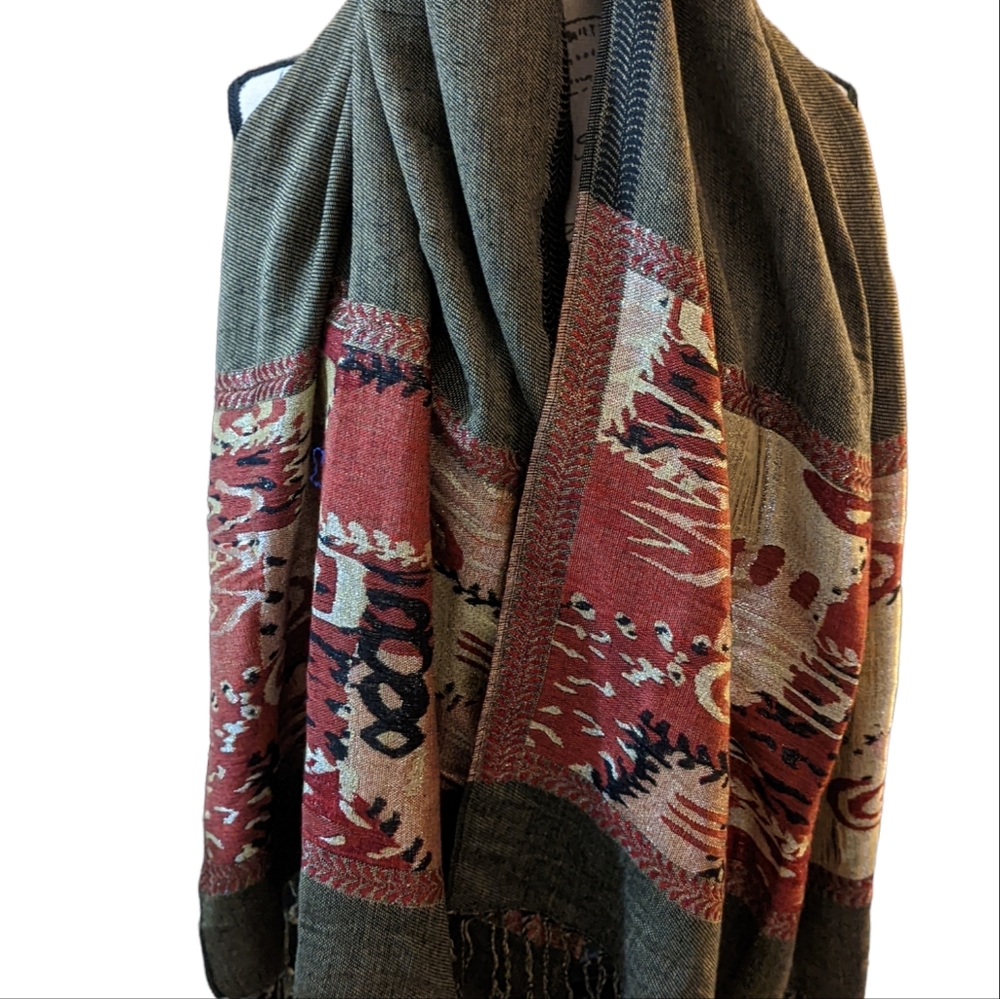 Pashmina multi color shawl .